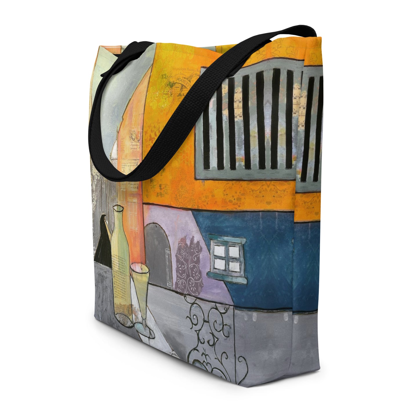 MontMarte All-Over Print Large Tote Bag