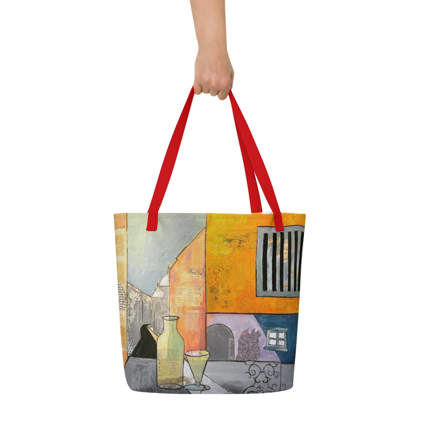 MontMarte All-Over Print Large Tote Bag