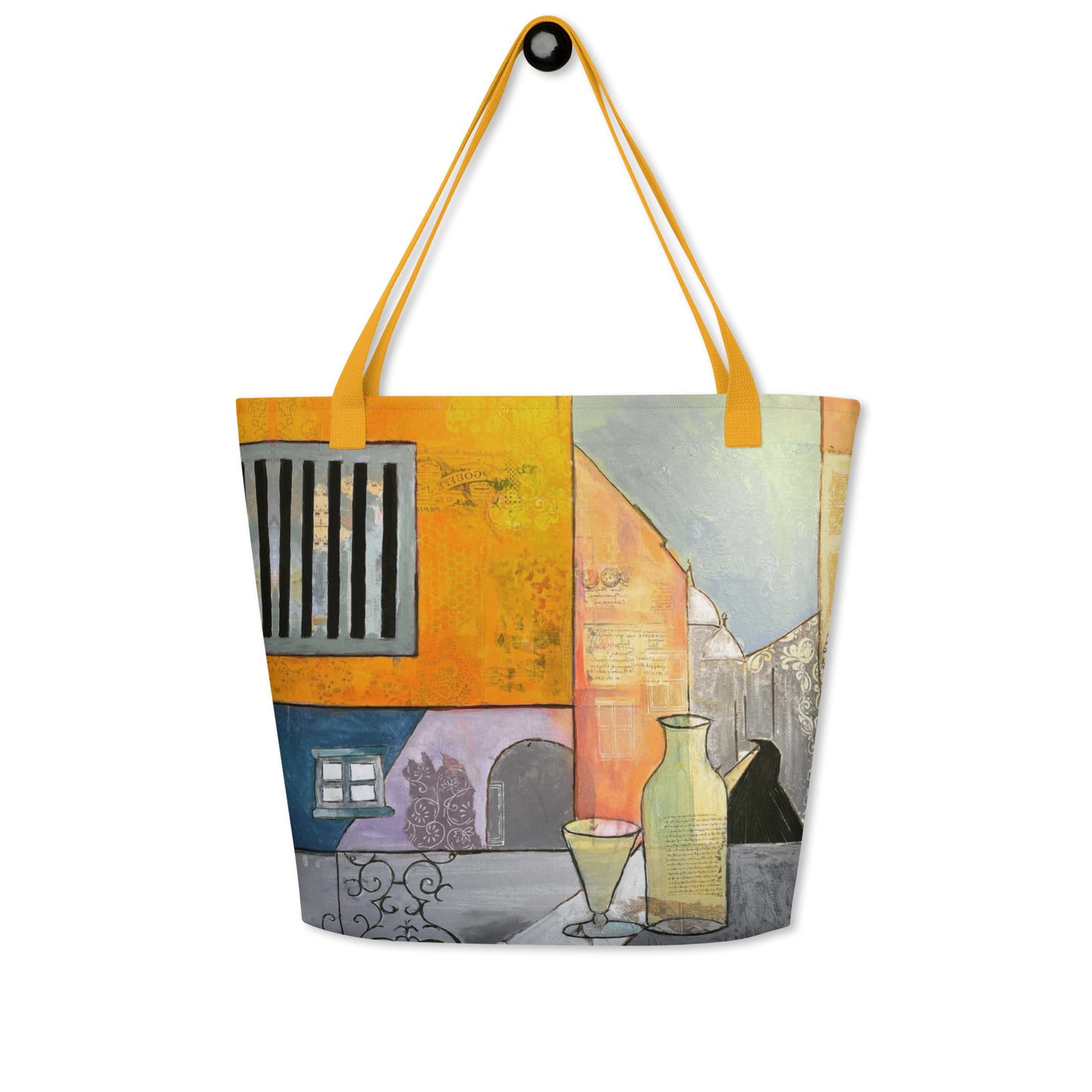 MontMarte All-Over Print Large Tote Bag