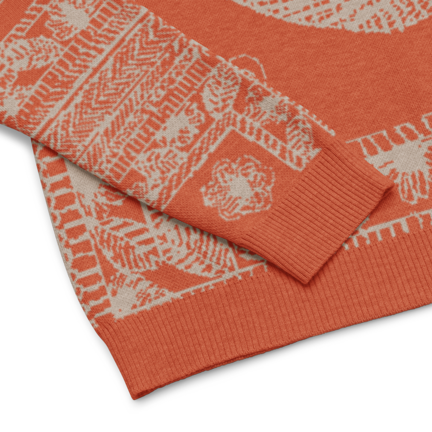 Knitted crew neck sweater