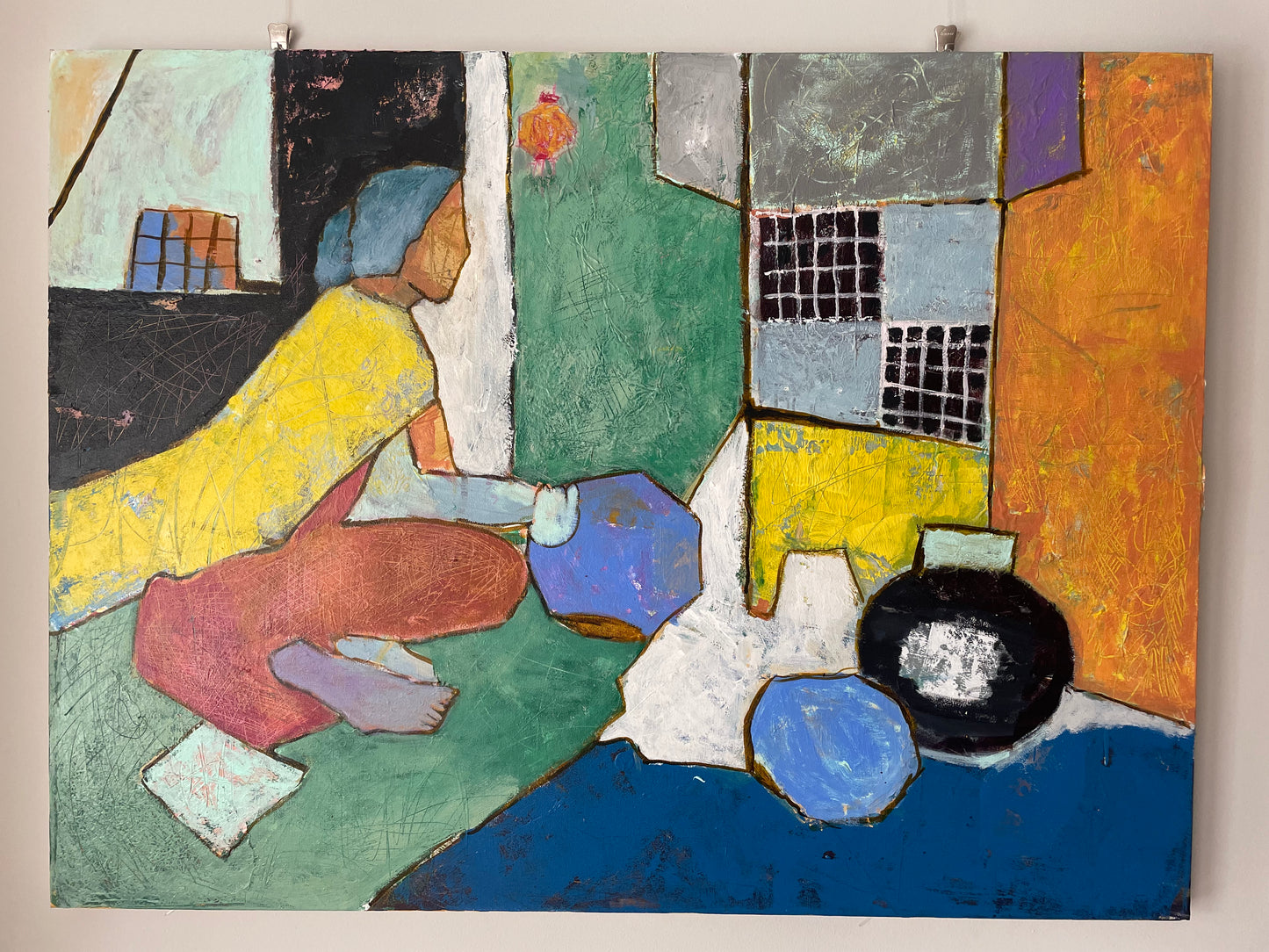 The Cleaning Lady Print framed