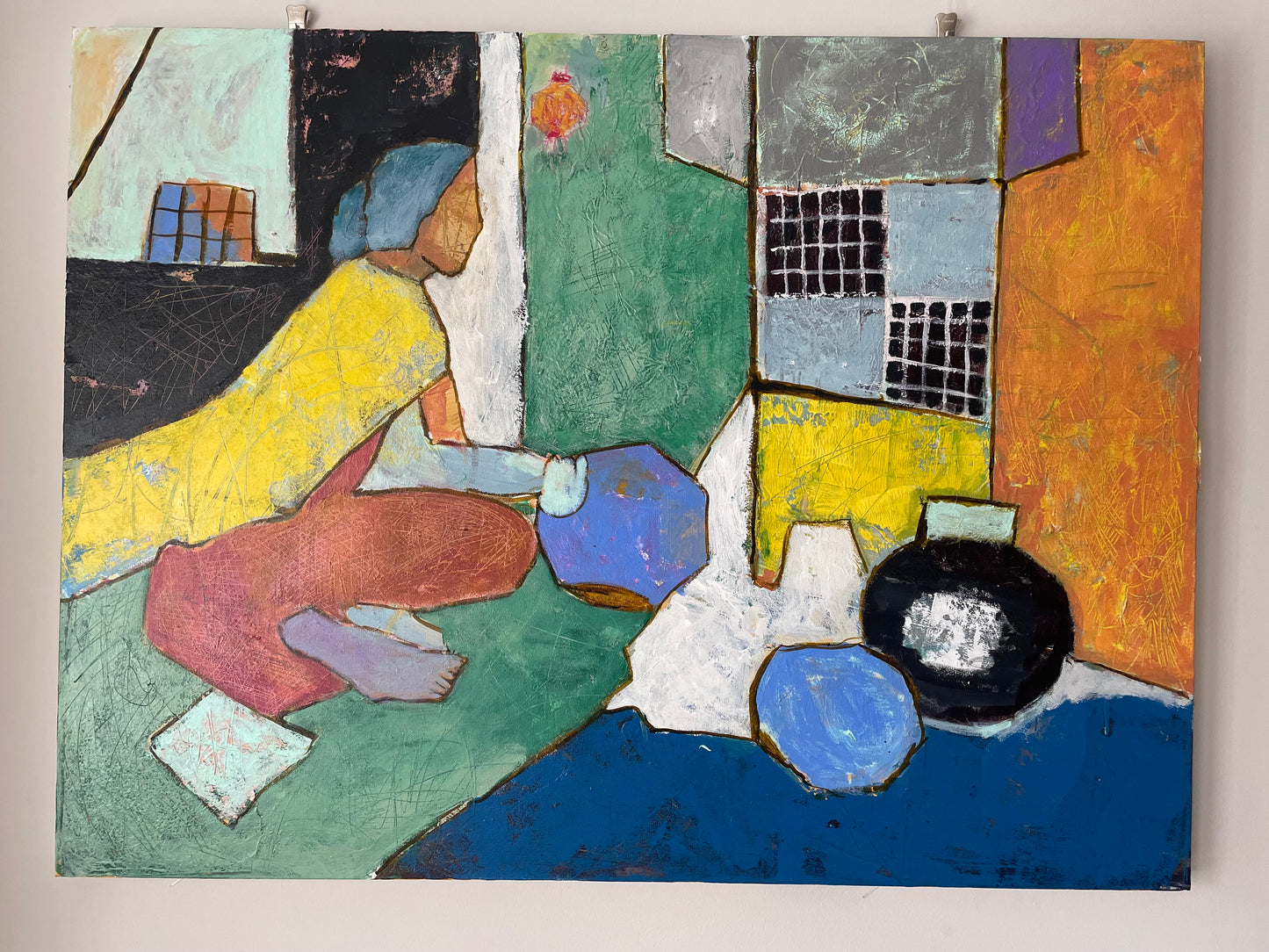 The Cleaning Lady Print framed