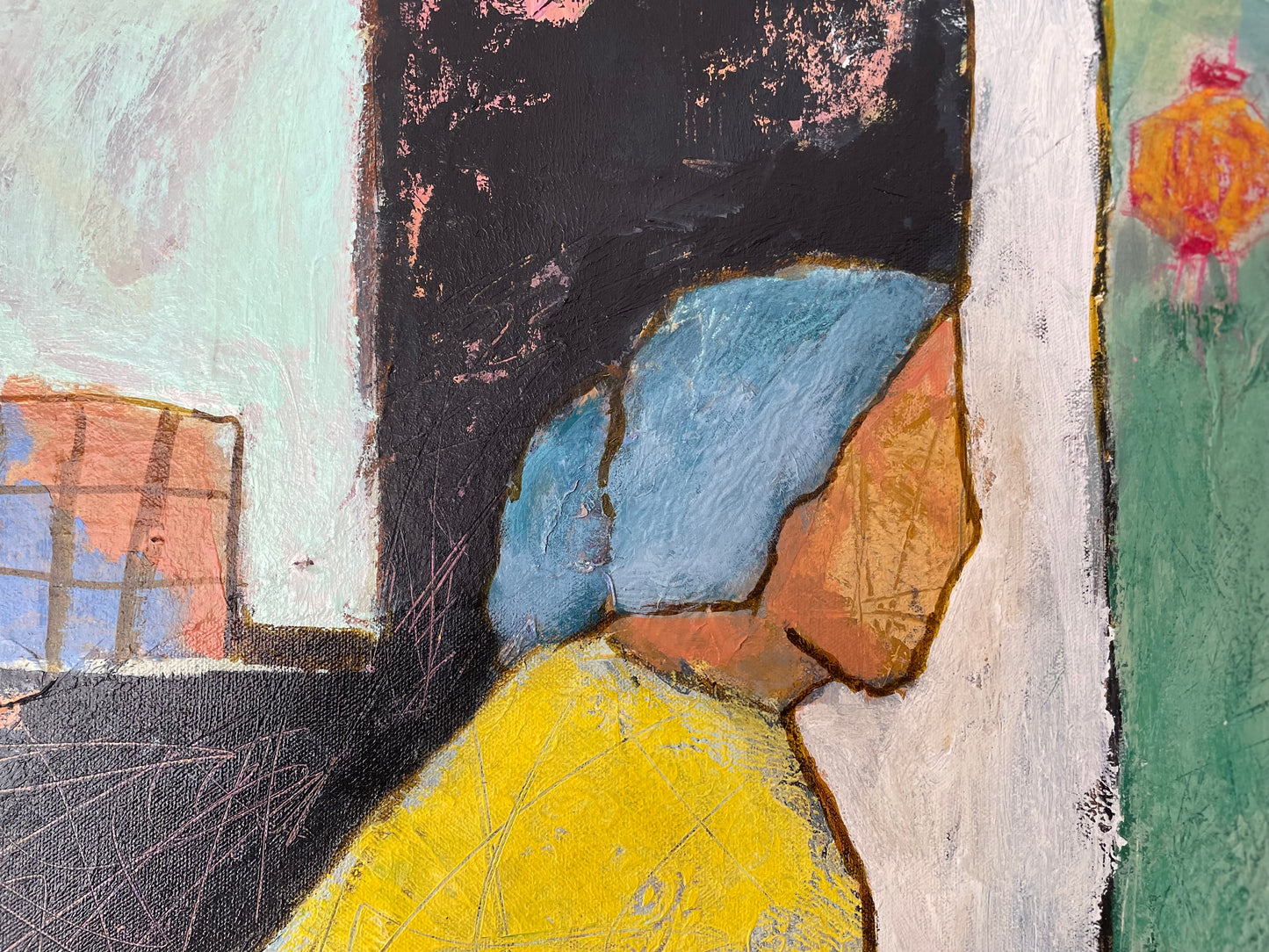 The Cleaning Lady Print framed