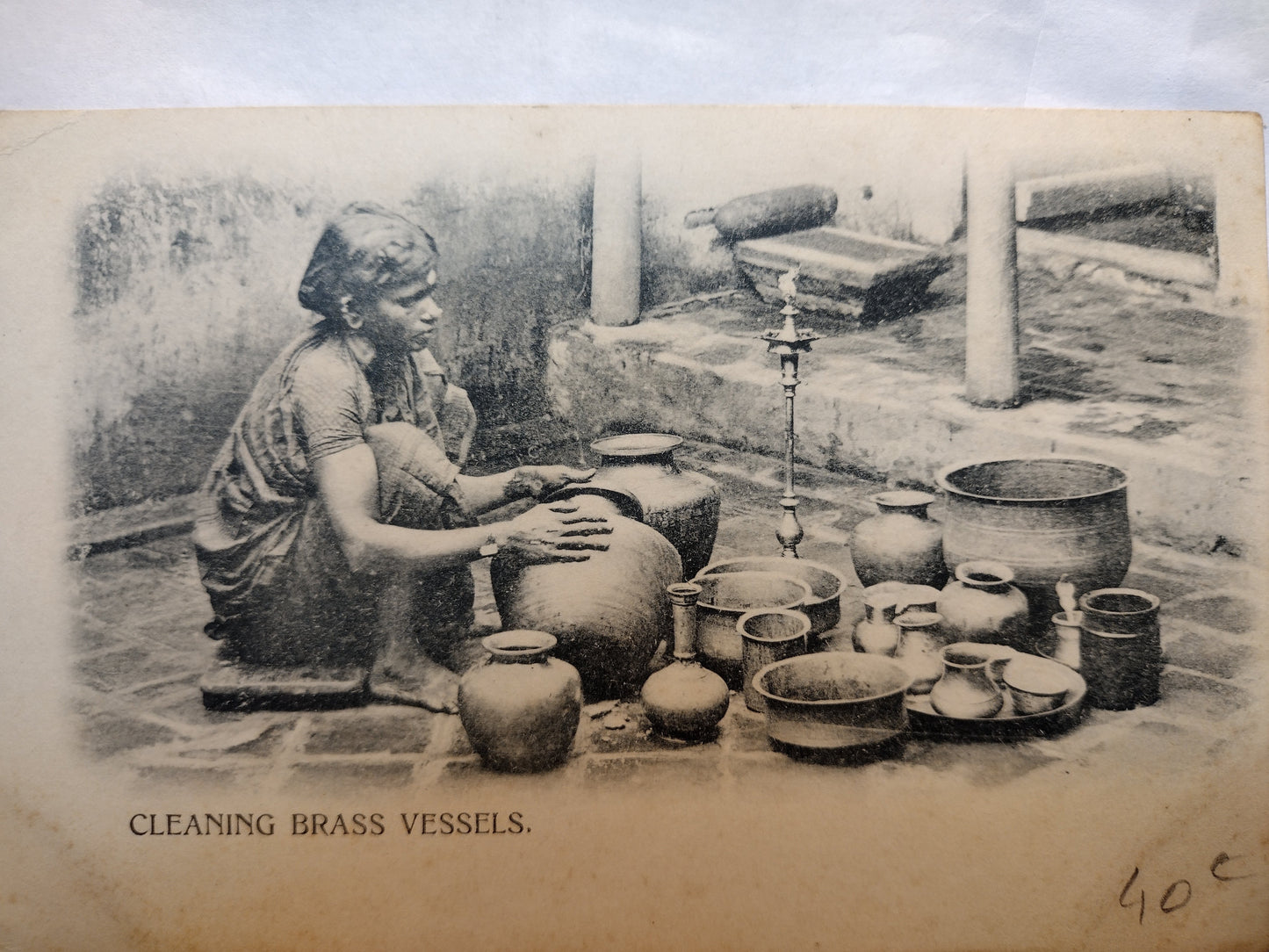 The Cleaning Lady Print framed