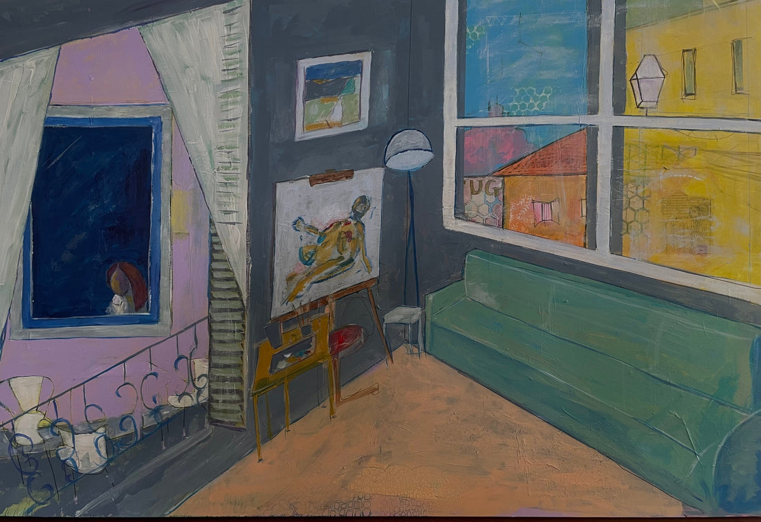 Behind the curtains - a final painting