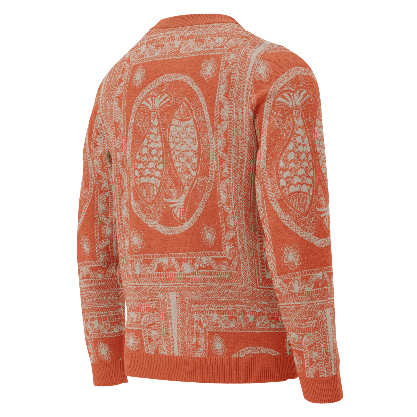 Knitted crew neck sweater